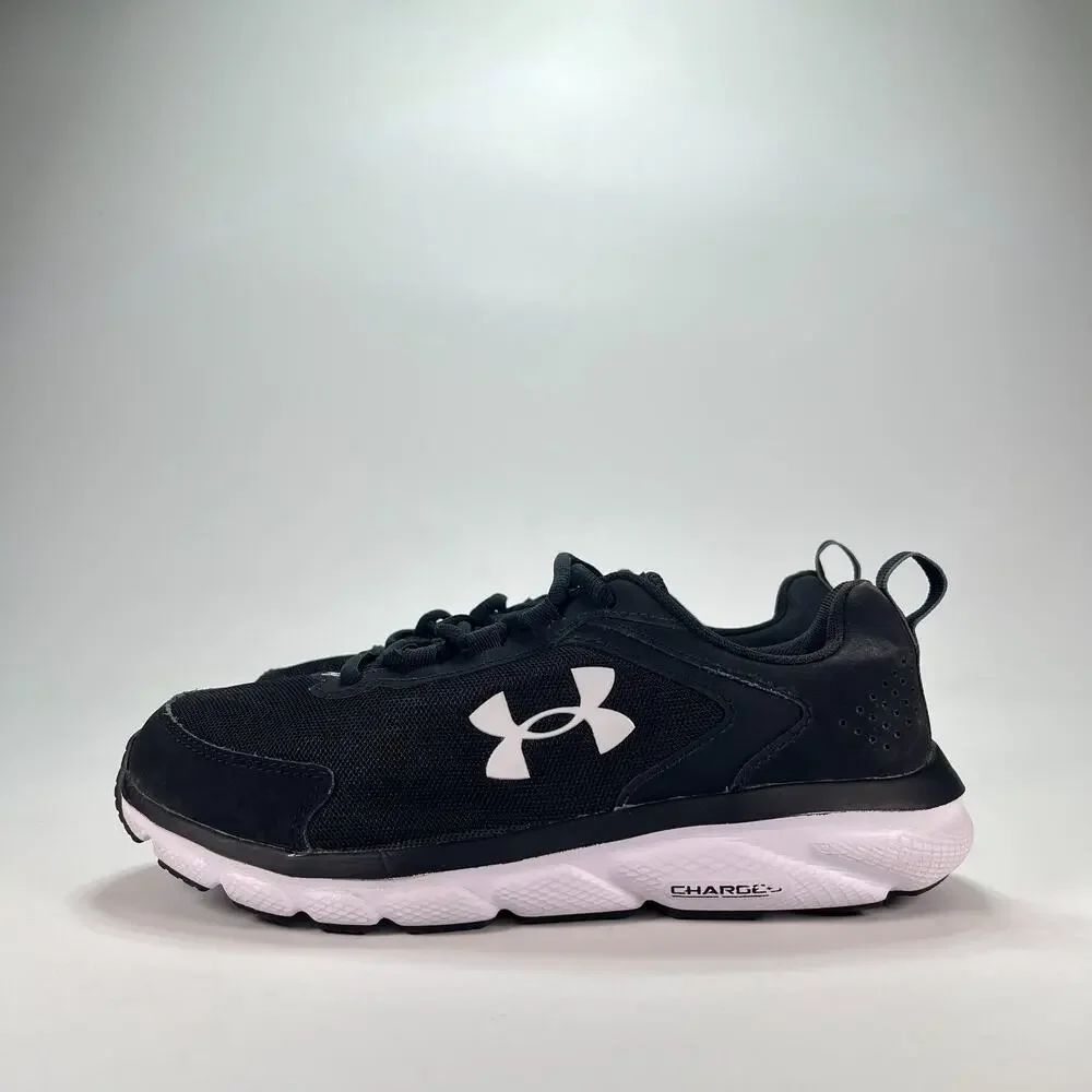 Under Armour UA Charged Assert 9 Black Running Shoes 3024857-001 Men's Size 8 4E